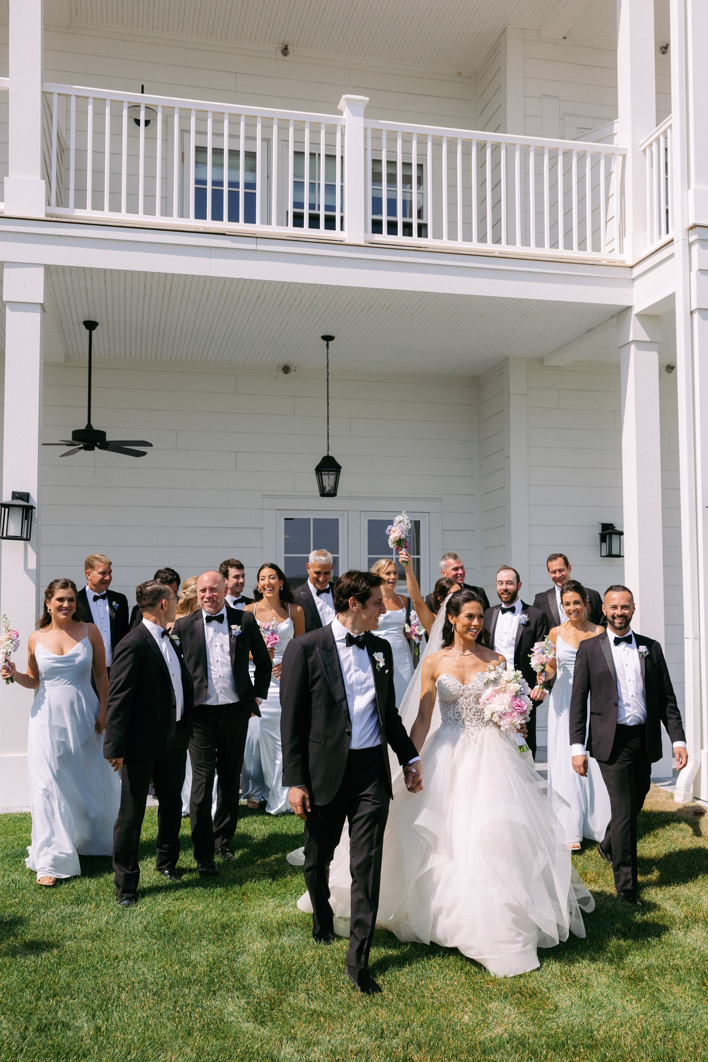 destination wedding designer erin mcdonald destination bridal party celebration - Destination Event Design Elegant bridal party celebration coordinated by destination wedding designer Erin McDonald featuring bride and groom with wedding party in formal attire at luxury destination venue